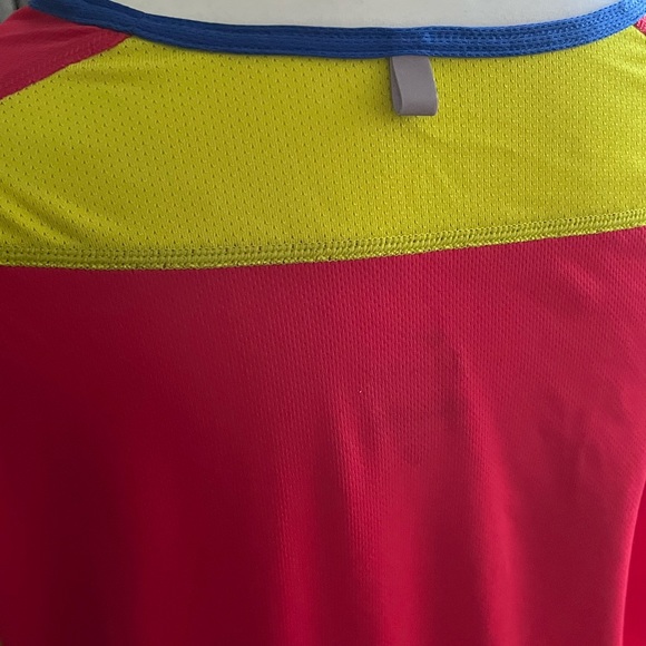 NIKE DRI FIT PRE-LOVED AUTHENTIC MULTI-COLOR MESH LONG SLEEVES CREW-NECK TOP - Picture 13 of 15